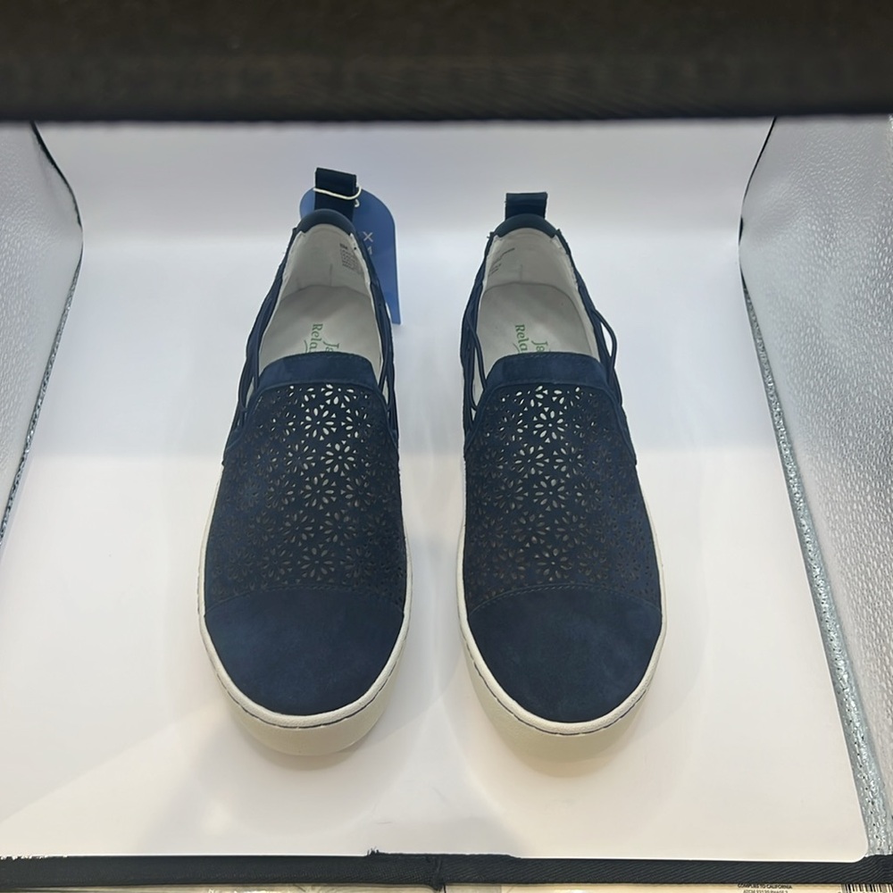 Jambu Shoes | Jambu  Erin Suede Casual Step - ln Sneaker Blue - Picture 5 of 11